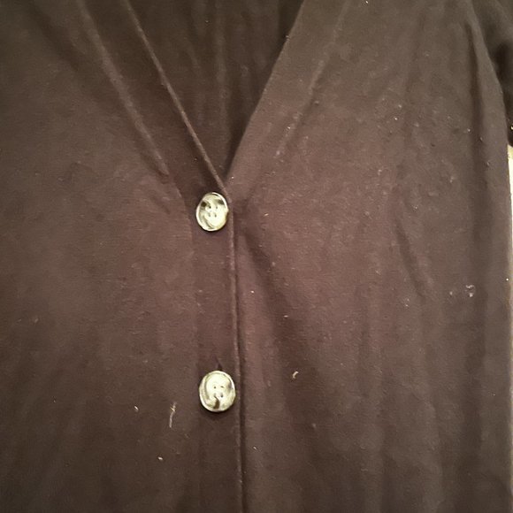 Ann Taylor Short-Sleeve Button Front V-Neck Cardigan / Size Small - Picture 4 of 10